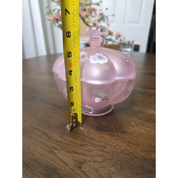 Shelley Fenton Signed Covered Candy Dish Pink Chiffon Spring Splendor Limited Ed - Picture 14 of 16